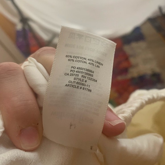 Aritzia Wilfred White Linen Twill Pants NWOT - Picture 9 of 13